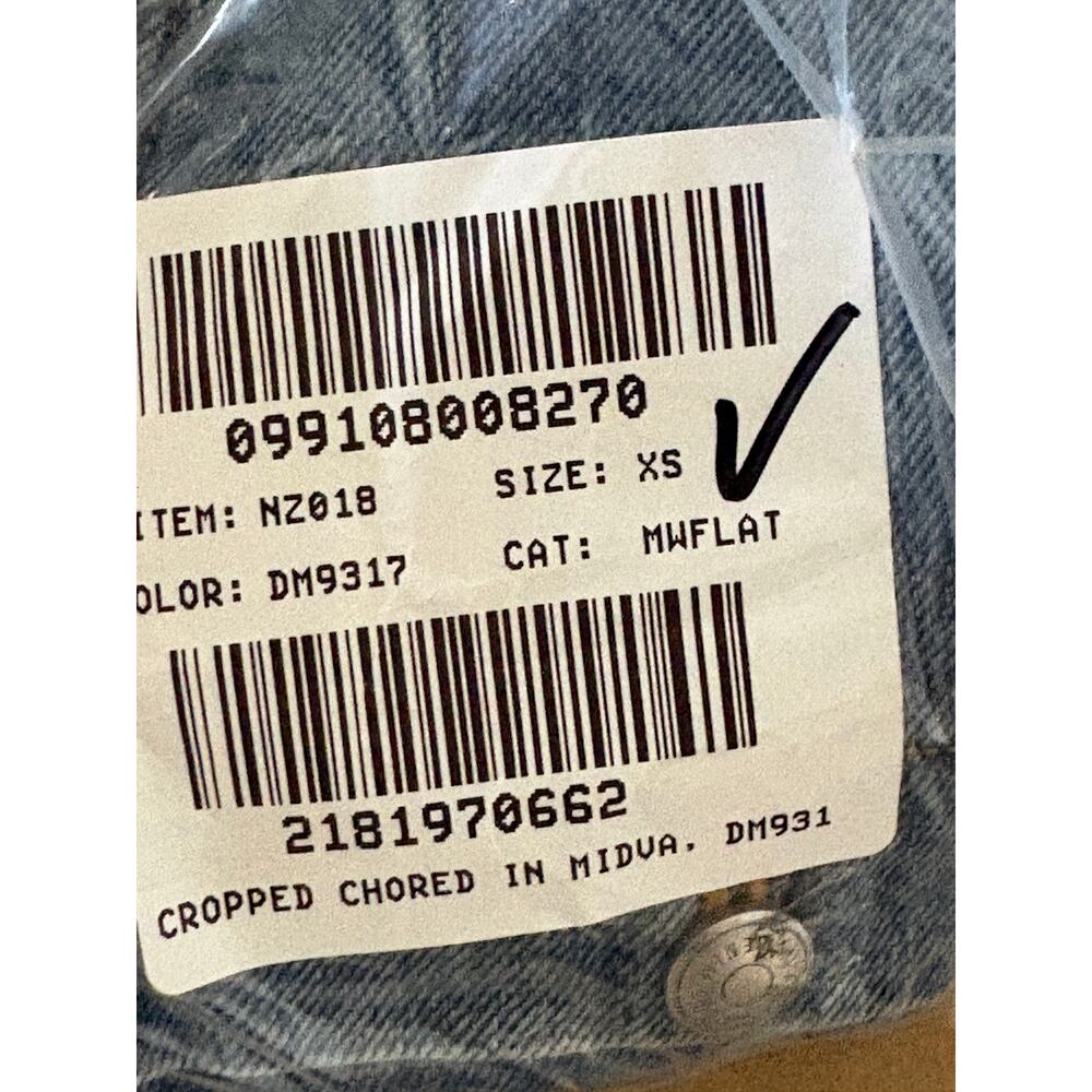 Madewell Denim Chore Jacket XS Blue NWT NZ018 Midvale Wash Rigid Coat Utility - Picture 6 of 6